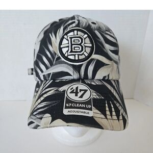 NWT Boston Bruins '47 Brand Tropicalia Hat OSFA NHL Adjustable Fit RARE